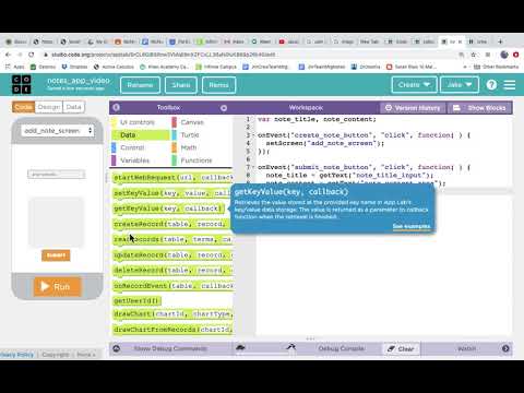 App Lab Notes App - Create a Note