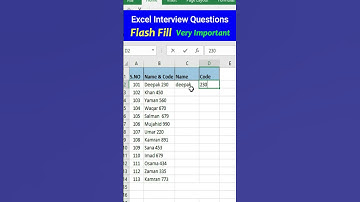 Flash Fill in Excel