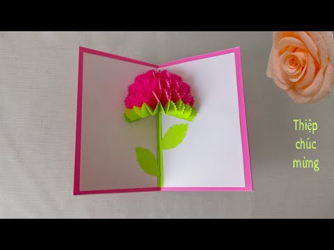 Video Cách làm thiệp 3D 8/3 đơn giản M3 / Greetting card /... - youtube
