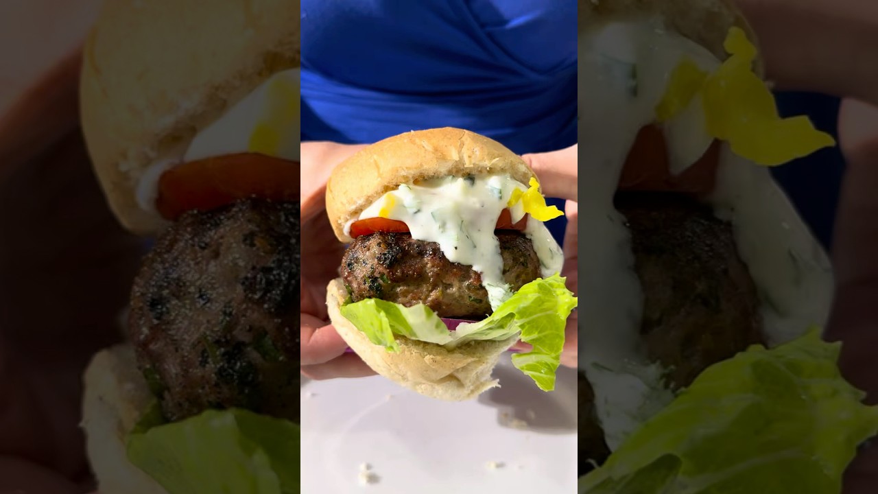 Greek Lamb Burgers with Tzatziki - Better Than Any Restaurant Burger