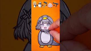 Making Gugugaga Penguin 🐧 by emojis #ytshorts #gugugaga #emoji