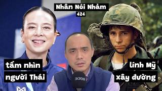 NNN424 Thailand's Vision. Vietnamese people learning Chinese. American soldiers building roads be...
