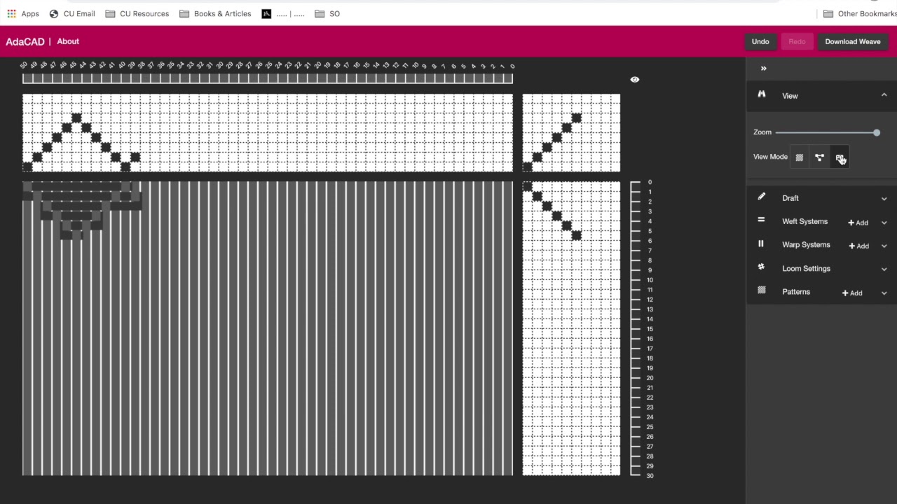 AdaCAD Version 2, Interface Overview - YouTube
