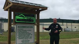 Flagler County Sheriff Rick Staly welcomes would-be criminals to the 'Green Roof Inn'