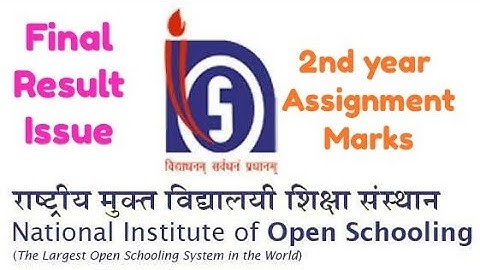 NIOS D.EL.ED Final Year Assignment Marks, Result Issue from Coordinator | Online Partner