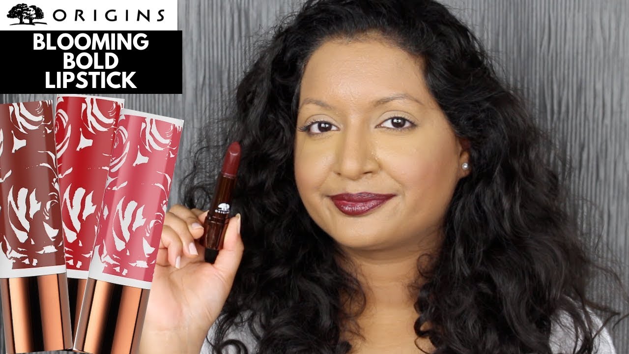 ORIGINS Blooming Bold Lipstick Review - YouTube