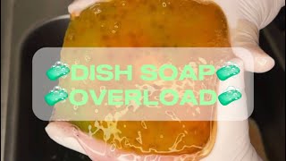 SPONGE SQUEEZING: DISH SOAP ASMR