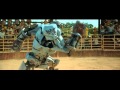 real steel - Ambush vs Black Thunder (poor robot defeated by a bull)