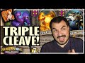 TRIPLE CLEAVE MENAGERIE?! - Hearthstone Battlegrounds