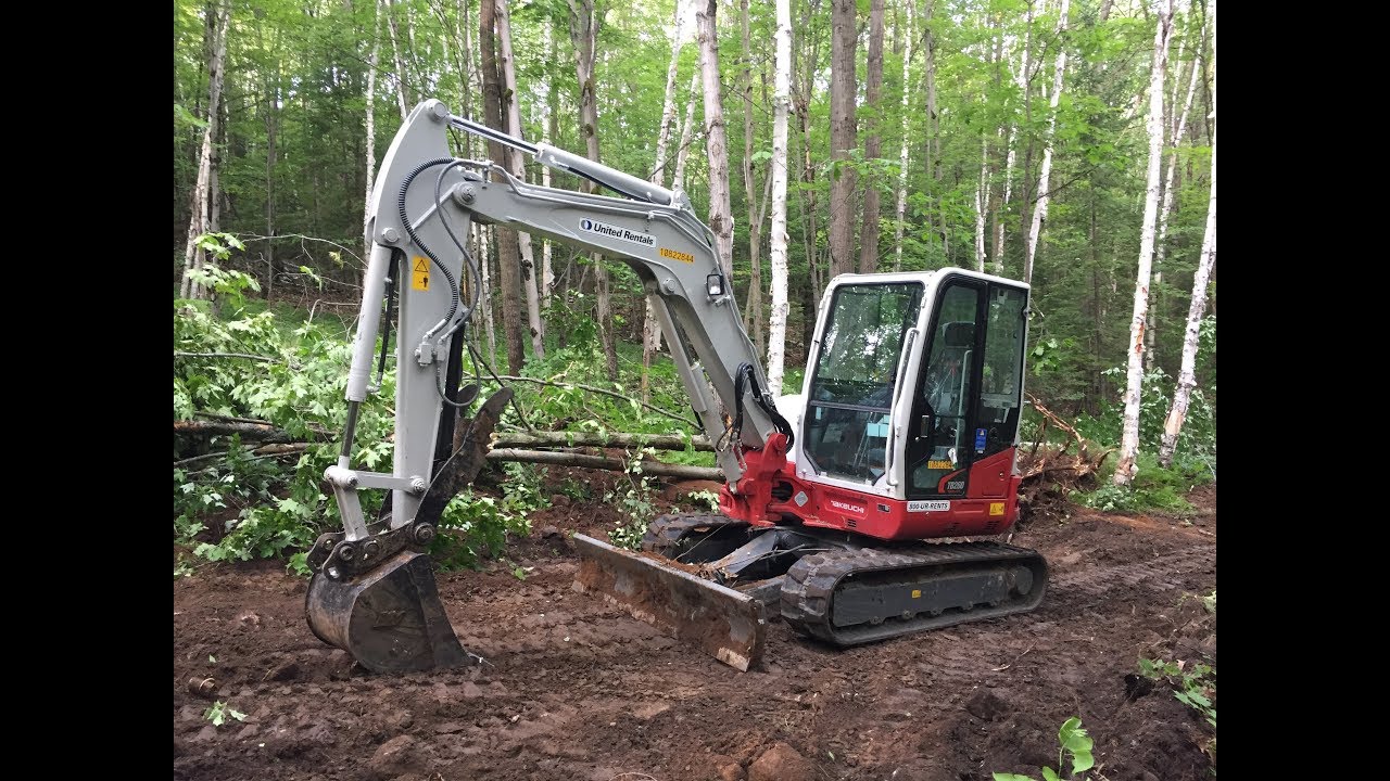 Part 1. Trailblazing with Tekeuchi TB260 ExcavatorPOV TimeLapse.