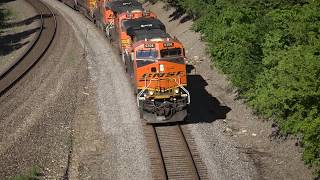 BNSF Transcon KC West - Fly over States