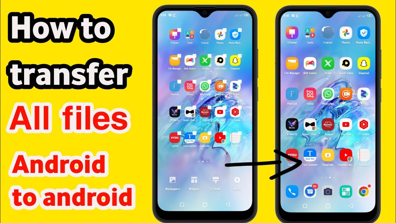 How to transfer all files android to android - transfer data android to ...