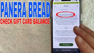 ✅  How To Check Panera Bread Gift Card Balance 🔴