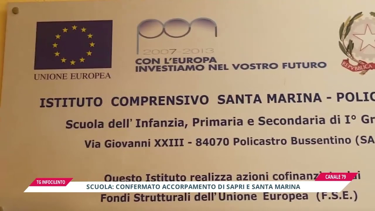 Dimensionamento scolastico a Sapri: il TAR conferma l'accorpamento con Santa Marina