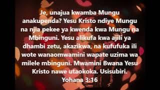 Injili ya Yesu Kristo. Jinsi ya kuingia katika ufalme wa mbinguni, mwamini Yesu! kiswahili