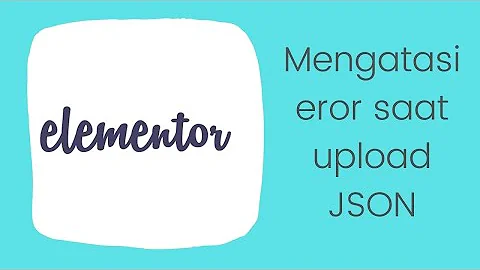 Error when uploading JSON template and promp try again later