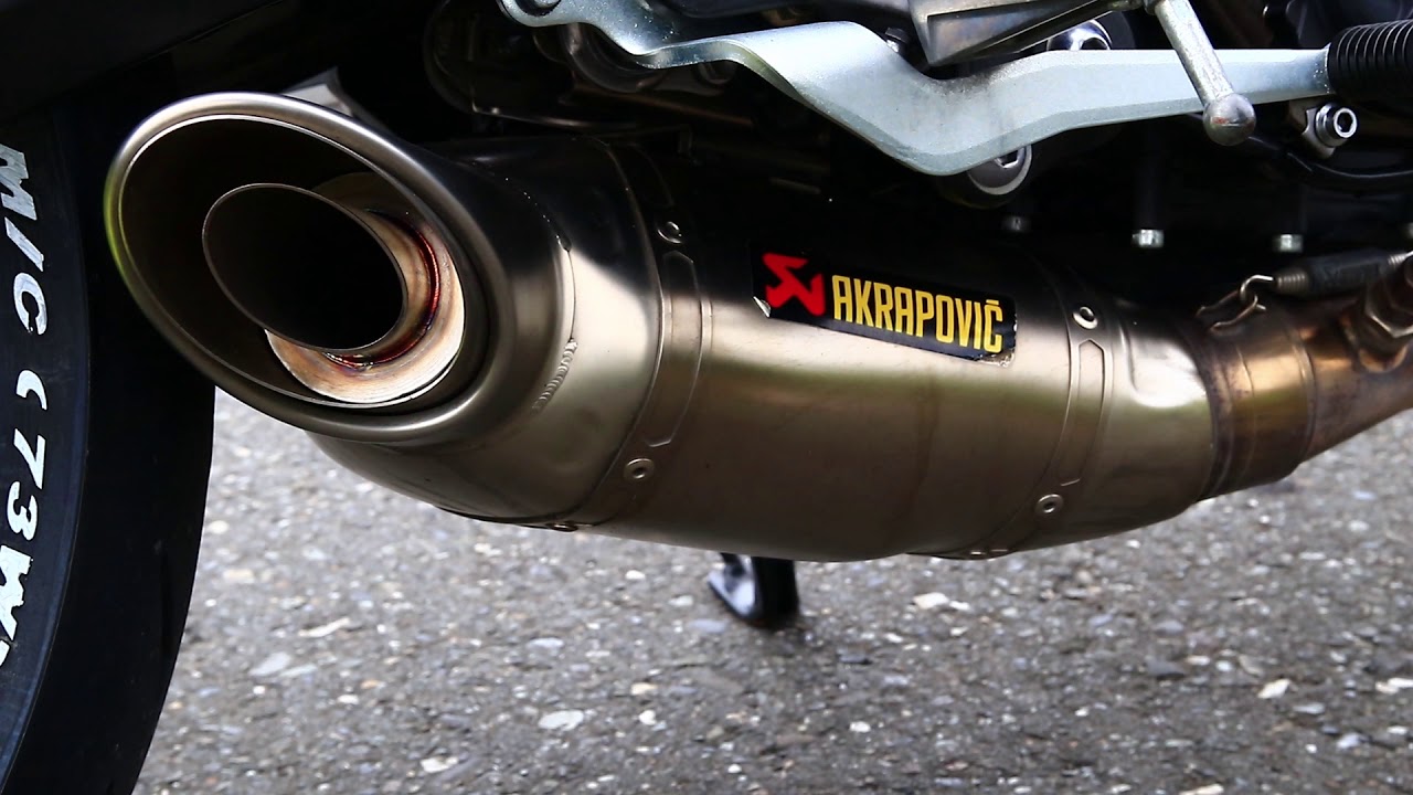 FZ07/MT07 akrapovic titanium exhaust for YaHom db killer 鈦蠍+YaHom的消音塞聲浪之一 YouTube