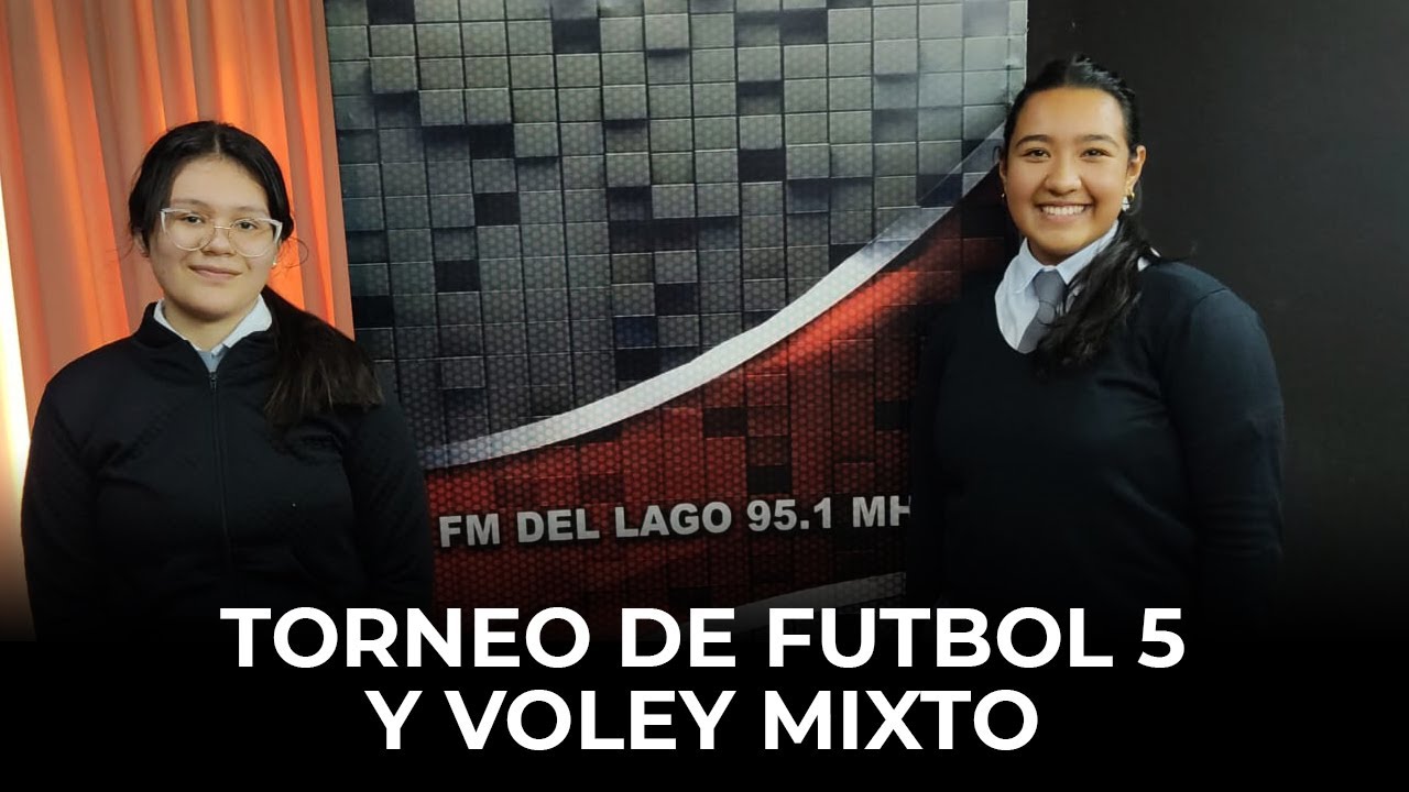 Oriana Maidana y Victoria Páez. Estudiantes del BOP 82. Torneo de Fútbol 5 y Vóley Mixto