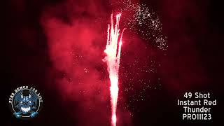 49 Shot Instant Red Thunder - PRO11123 (Pyro Demon Pro Line)