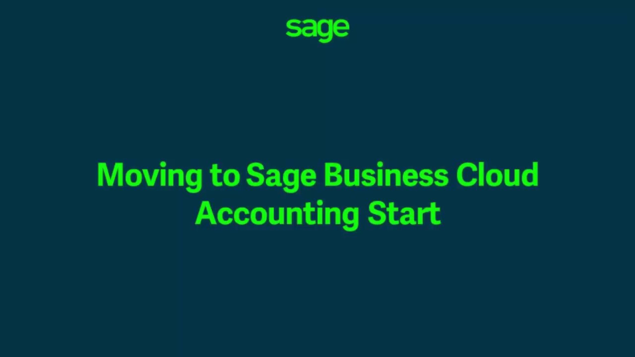 Sage Business Cloud Accounting - Moving to Start management of shock