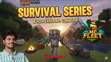 Mc fleet Minecraft live lets build a Home Day 8