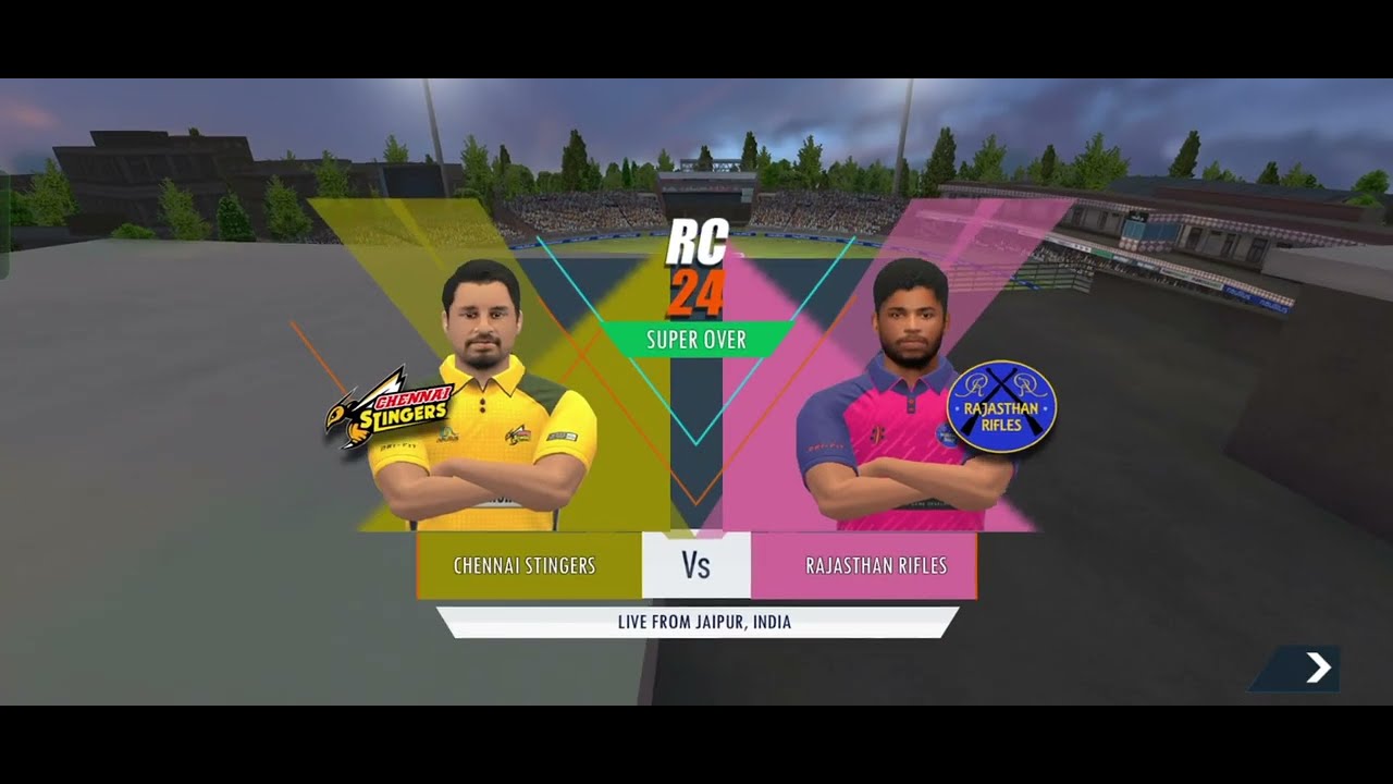 Real cricket 24 gameplay | CSK vs RR super over thriller - YouTube