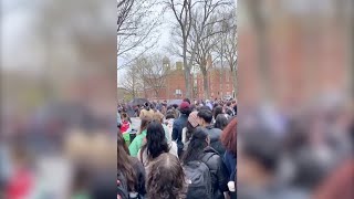 Harvard students protest over Israel's war with Hamas