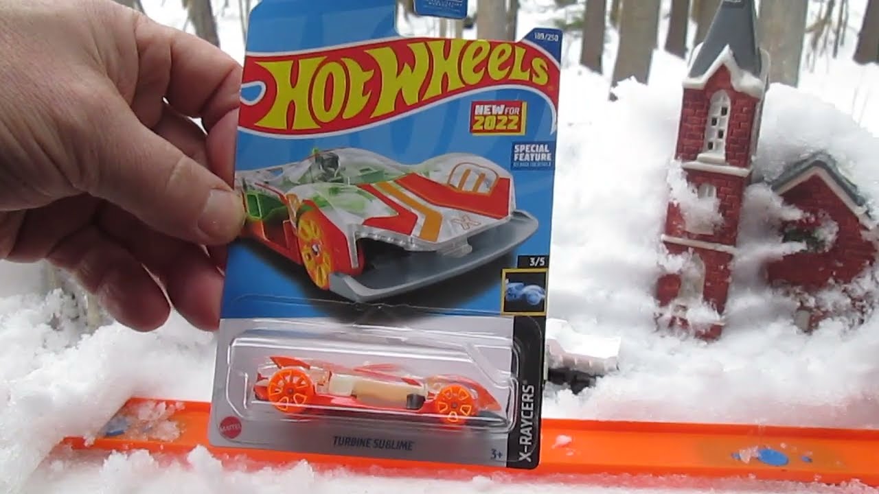 サイバーチューン　ファンフェス　サプライセット Turbine Sublime 2022 Hot Wheels X-Racers Toy Glow Car Unboxing