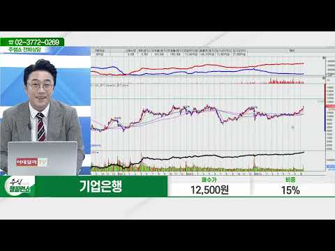 기업은행 024110 황민혁 전문가 종목 상담 20230919 