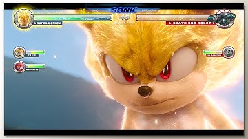 Super Sonic vs Death Egg Robot Final Battle with Healthbars | Part 2