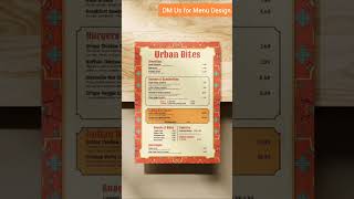 You hired us for Menu Designing