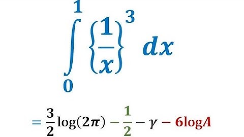 Integral from 0 to 1 of the cube of the fractional part of 1/x