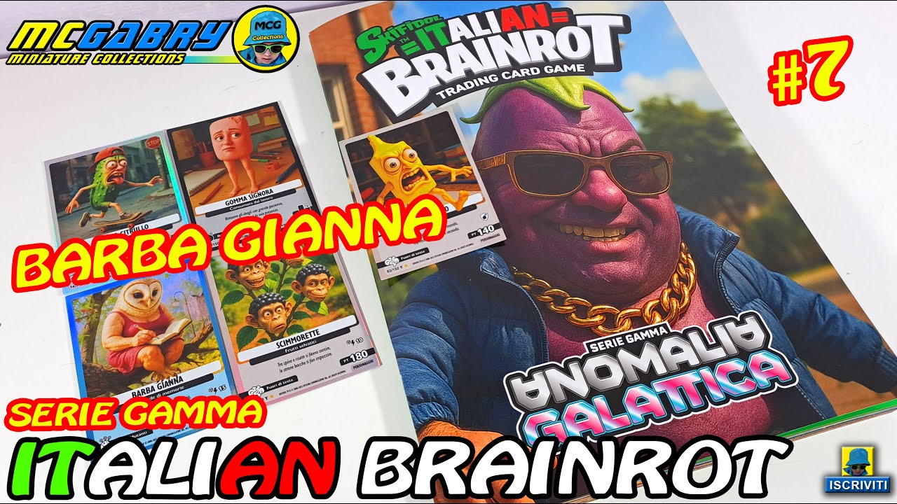 SKIFIDOL ITALIAN BRAINROT SERIE GAMMA N.7 BARBA GIANNA -   COLLEZIONE CARTE BRAINROT