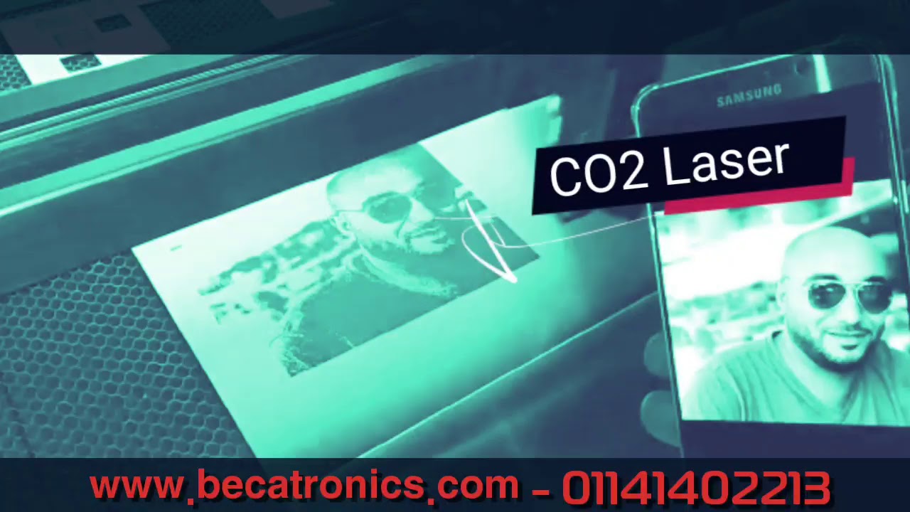 Becatronics cnc co2 laser - YouTube