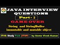 SESSION - 2 Java Interview  Question and Ans #Immutable and #mutable  in String and StringBuffer cl