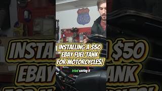 Устанавливаю на свой мотоцикл бензобак за 50 долларов с eBay! #мотоцикл #минибайк #suzuki #ts185 ...