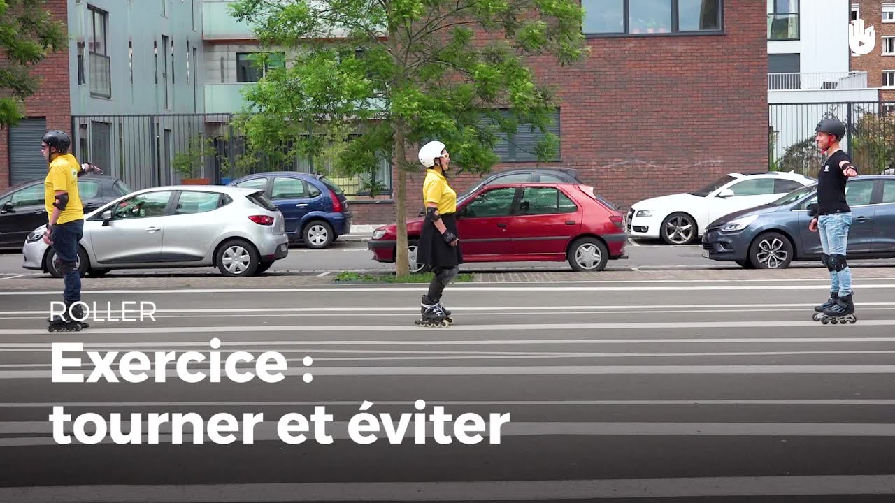 Exercice - Tourner et éviter | Faire du roller