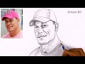 Drawing Of Jonh Cena Drawing Easy WWE How To Draw Realistic Face Pencil Sketches 