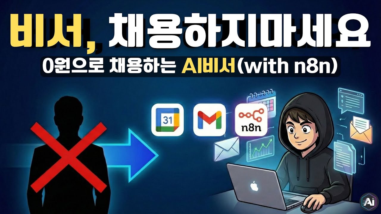 n8n 코딩 몰라도 됩니다. 클릭 몇 번으로 '평생 무료' 비서 채용하기