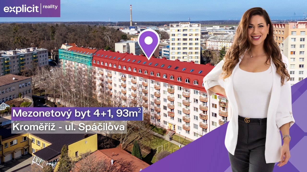 Alice Nováková - Mezonetový byt 4+1, 93m² - ul. Spáčilova, Kroměříž