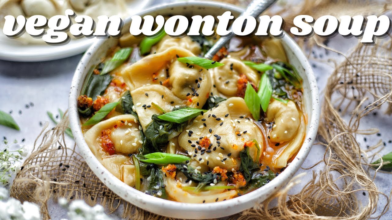 Vegan Wonton Soup - Connoisseurus Veg