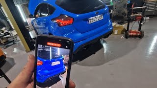 Rare footage of Bert working installing a rs focus 2.3L EcoBoost Mountune downpipe