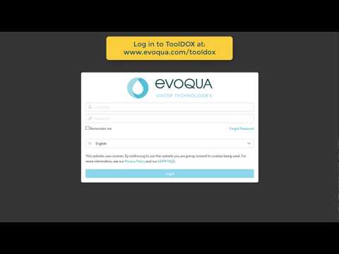 Evoqua's ToolDOX Portal - 2 - First Time Logging in