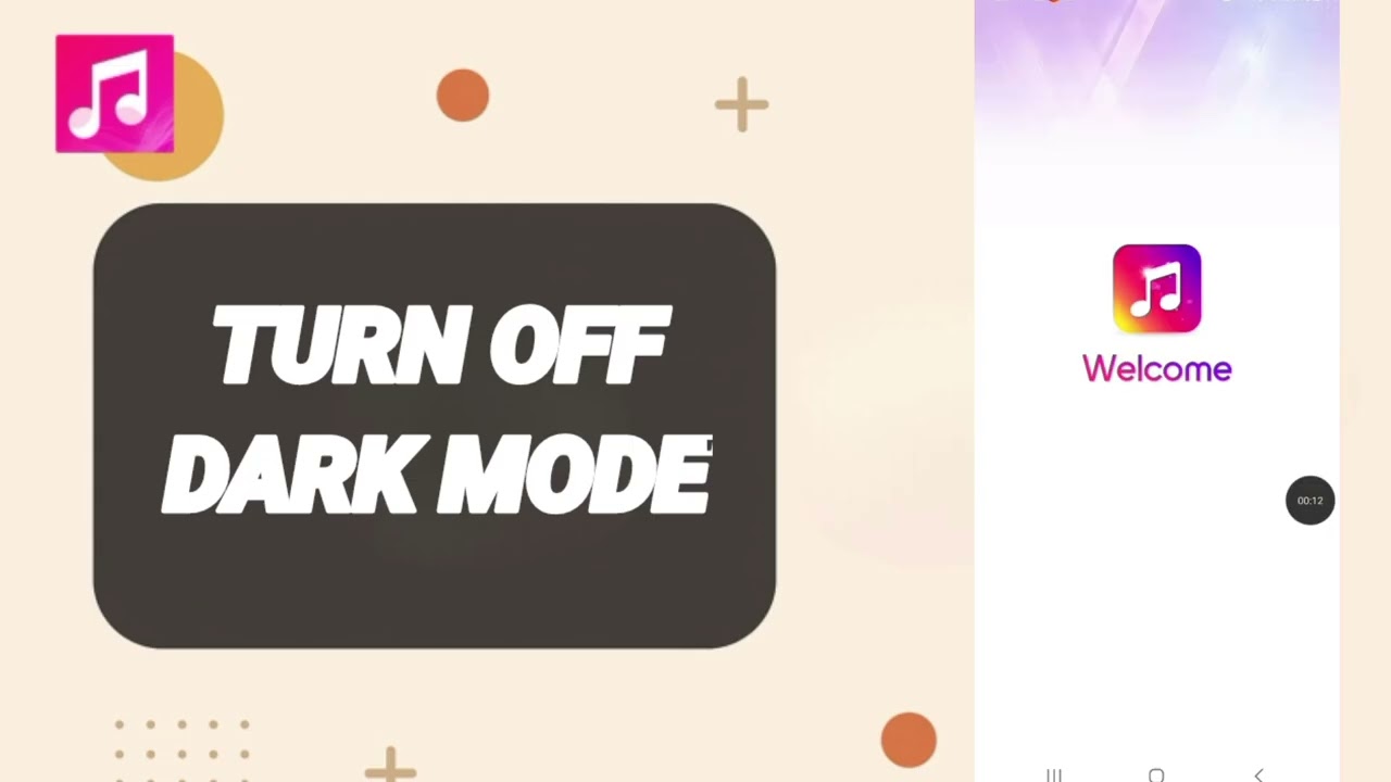 Как отключить тёмный режим в приложении «Музыкальный проигрыватель»