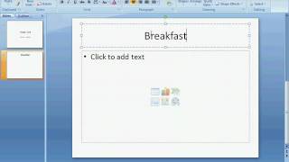 PowerPoint F - Make The Second Slide