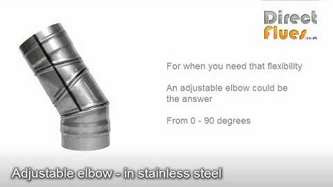 Installing woodburning stove using an adjustable bend flue pipe