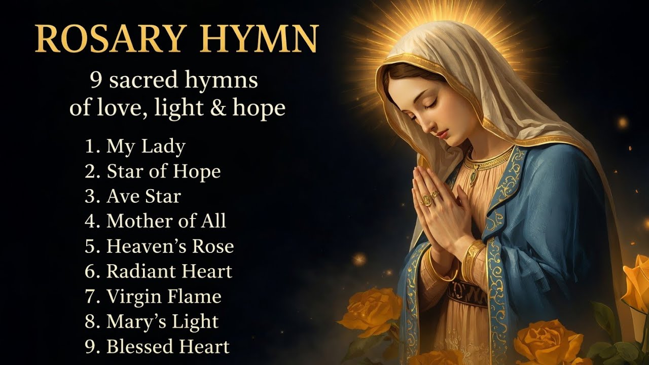“Songs of Mary – 9 Sacred Hymns of Love, Light & Hope 🌹 | Heavenly Marian Prayers & Rosary Music”