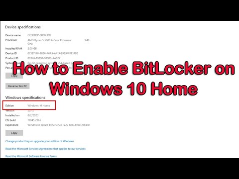 How to Enable BitLocker on Windows 10 Home