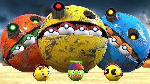 ROBOT PACMAN VS PACMAN VS CARTOON CAT VS SCARY PACMAN VS MSPACMAN BEST COLLECTION V326