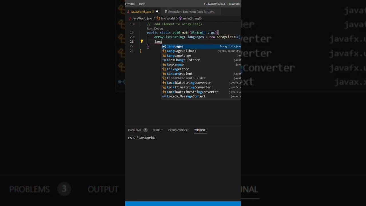 Add element to Arraylist 